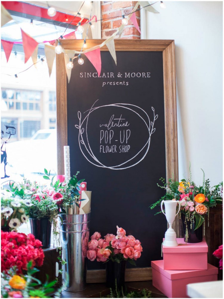 Sinclair & Moore Valentines Pop up Flower Shop 2