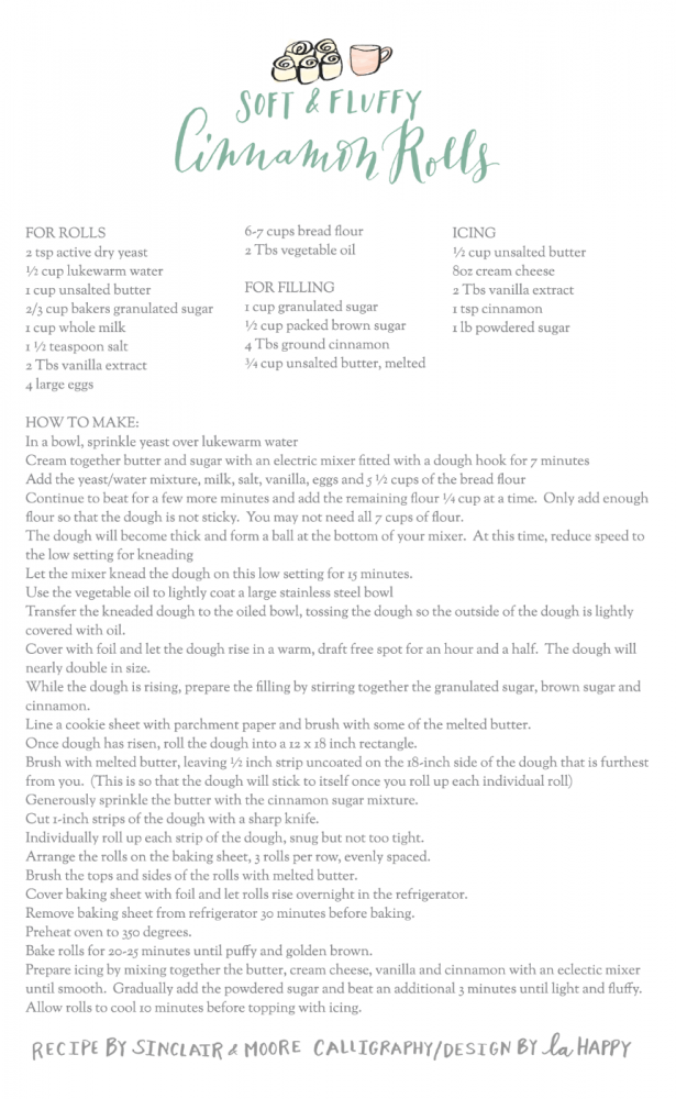 Sinclair & Moore cinnamon rolls 50